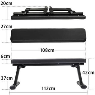 フラットベンチ 折りたたみ式トレーニング器具の画像