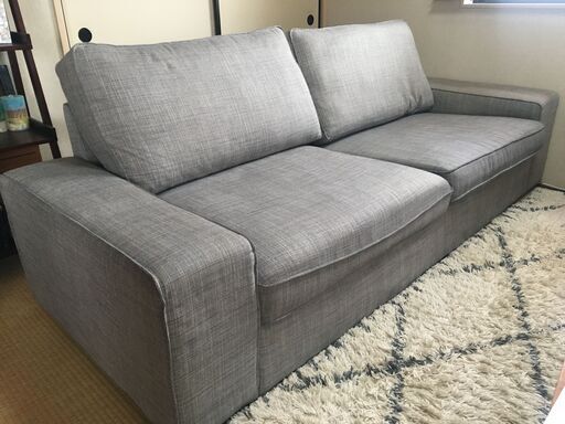IKEA - 3人掛けソファー安価でお譲りします！