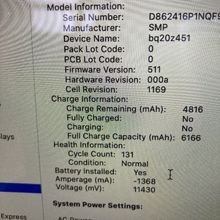 値下げ！お早めに！MacBook Pro 13” i5 256Gb 8Gb Retinaの画像