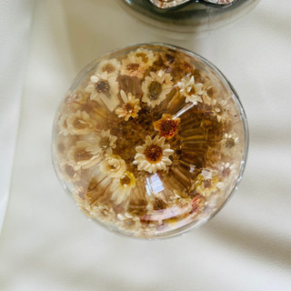 卵型　ドライフラワー　インテリア　二個セットの画像