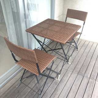 折り畳み ガーデンテーブル チェア セット テラス 屋外用