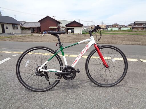 air-on 700x28C 3x7速 クロスバイク 白 (116)