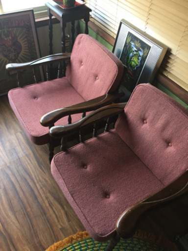 カリモク 二脚　まとめて　レトロ　昭和