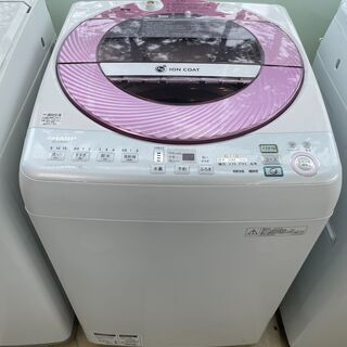全自動洗濯機 SHARP ES-GV80M-P 8.0kg 2013年製