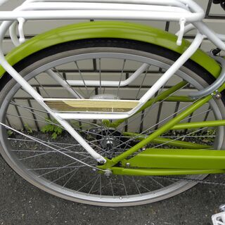 【シティサイクル　26インチ】 SKOG　スコーグ　ノルディックグリーン　黄緑色の画像