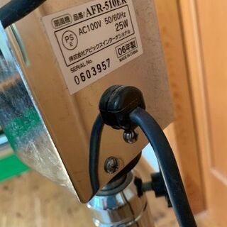 レトロ調　メタル　スタンド式扇風機　動作確認ずみ　市内受け渡しの画像