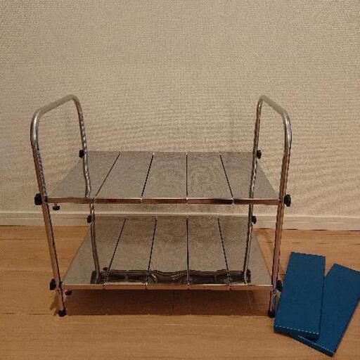【美品】ニトリ シンク下ステンレス棚