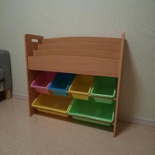 おもちゃ収納棚(ナチュラル)