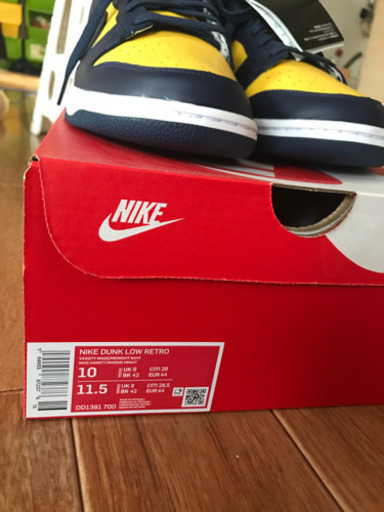 nike dunk vasity maize  28センチ