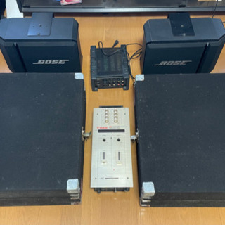 ターンテーブルセット　テクニクスSL-1200MK3　ハードケース　BOSEスピーカーの画像