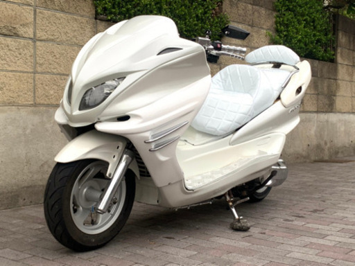 1番人気‼︎【YAMAHA マジェスティ】オールホワイトフルカスタム‼︎LED付き‼︎