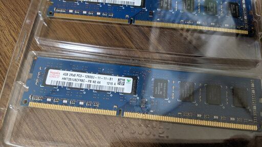 【PCメモリ4GB×2】hynix PC3-12800U (DDR3-1600) 4GB 240ピン デスクトップパソコン用