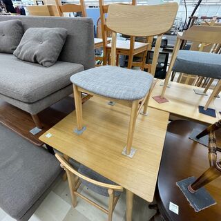 ダイニング3点セット ニトリ ナチュラル×グレー フィルン