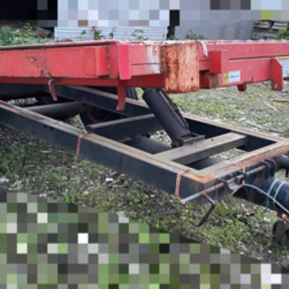 トラクター牽引トレーラー　油圧式ダブルタイヤ