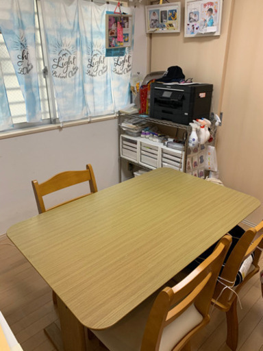 ダイニング&回転イス3脚