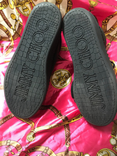 JIMMY CHOO  ARGYLE  アーガイル  クロコ型押し　スニーカー