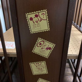 ディズニー柄　木製ベビーベッドの画像