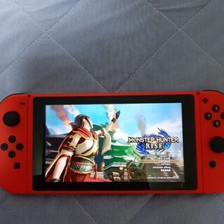 （美品）Nintendoswitch本体　マリオレッド✕ブルーセット　の画像