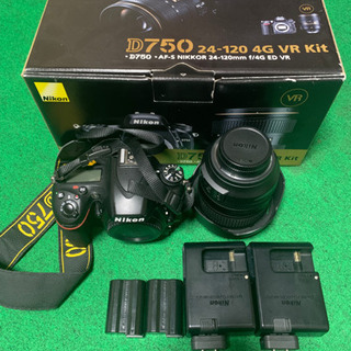 Nikon D750 24-120 VR レンズキット バッテリー、充電器予備付