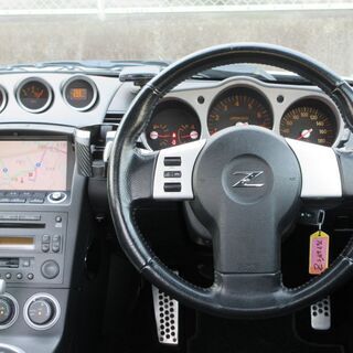 【車検2年満タン渡し】フェアレディZ（総額：61万円）【上級グレード：バージョンT】走行7.2万キロ・本革シート＆シートヒーター・HIDヘッドライト・アルミホイール・ナビ・ETC・DVD視聴・ステアリングスイッチ・バックカメラ（禁煙車）※数台出品中！の画像