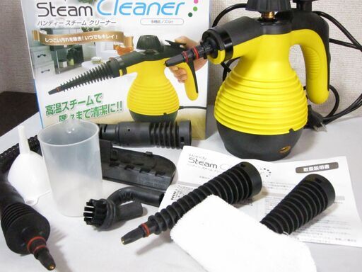 未使用☆ハンディースチームクリーナー 多機能ノズル付 スチーム掃除機