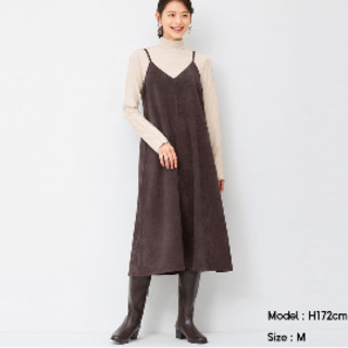 <再再値下げ<マタニティに>キャミソールワンピース　サロペット　長袖パジャマ　XLの画像