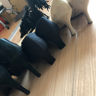 24.5靴　ヒール　サンダル　計4足の画像