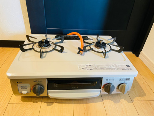 【価格下げました】Rinnai ガステーブル KGM33NBEL LPガス用 2口 ガスコンロ