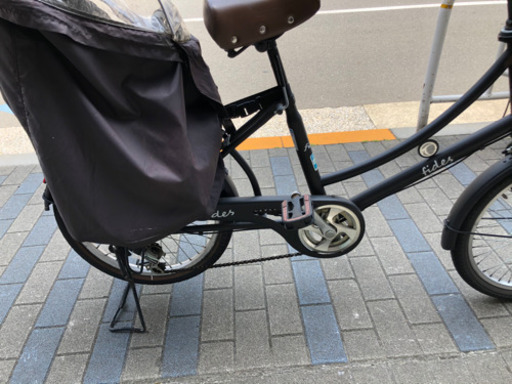 子乗せ自転車　チャイルドシート付き　非電動