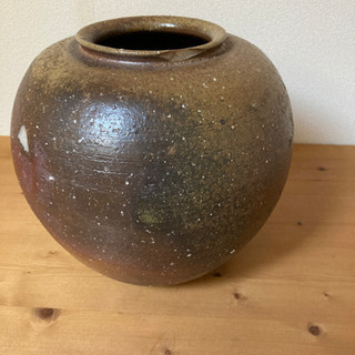 備前焼　花器　の画像