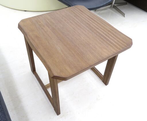 北海道/千歳市 サイドテーブル センターテーブル 60×58×55cm ブラウン コンパクト 和風モダン シンプル 近郊配送/店頭でのお受渡し大歓迎