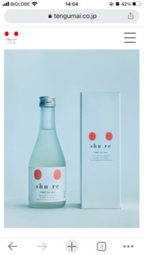 未開封　日本酒　shure 特別純米　2本　肌にいい日本酒