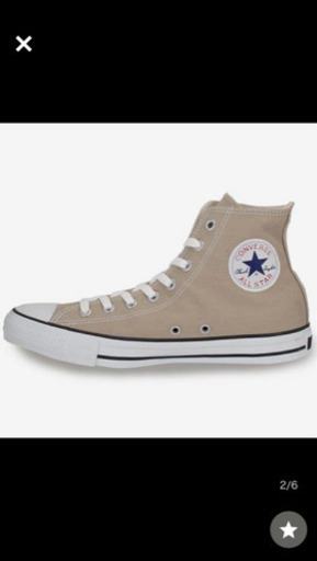 格安！コンバース オールスター ベージュ キャンバス ハイカット　新品 未使用　26.5cm CONVERSE