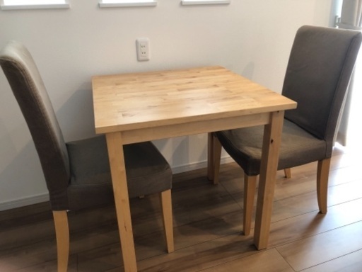 【値下げ】引取希望　IKEAのNORDENテーブル＆チェアセット