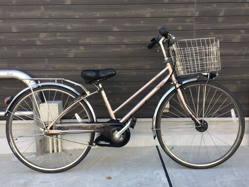 地域限定送料無料　パナソニック　ビビ　シティ　バッテリー新品　13,2AH　内装5段　27インチ　ナチュラ　アシスタ　神戸市　電動自転車