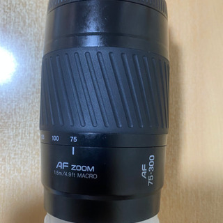 🔴値下げ🔴ジャンク、一眼レフレンズ、MINOLTA AF ZOOM 75-300 1.5m/4.9ft MACRO SONY、MINOLTAの画像