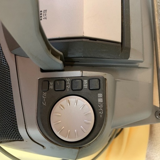 中古1000円 スリープタイマー付CDプレイヤー 録音機能故障