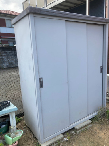 ☆ ヨド物置 エスモ 1607 3枚扉 幅165cm 中古品 解体済み ☆