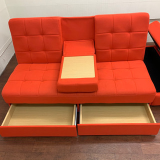 ソファー、収納プラス肘掛け、ベッドにもの画像