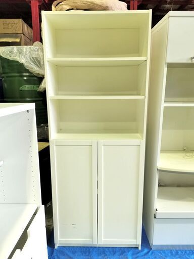 高さ2m 大型食器棚  白