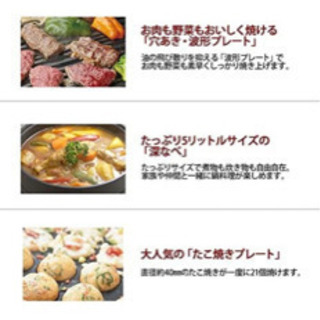タイガー　ホットプレートの画像
