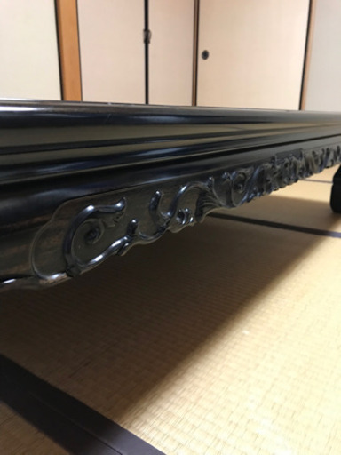 取引完了　引渡済【座卓】黒檀