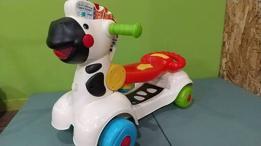 乗用玩具　馬　英語　音楽　手押し→キックボード　3段変形