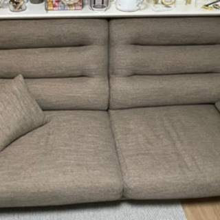 【急募！！¥0！　6\15.22引き取り可能な方】　ソファ　3人用布張りソファ(NポケットA12 S-LO DR-DMO)の画像