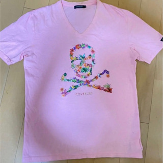 LOVELESS ラブレス Tシャツ ピンク フラワードクロ