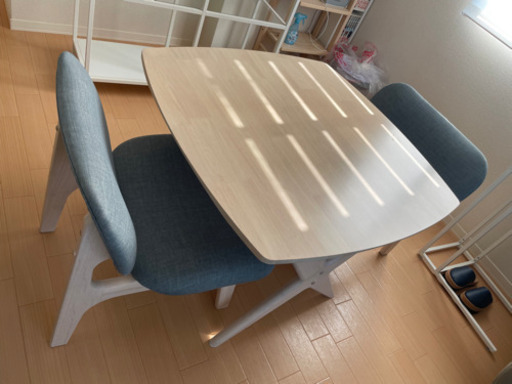 ダイニングテーブル 椅子2脚 使用歴1年