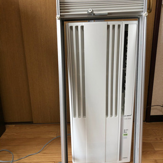 コロナ(Corona) 冷房専用ウインドエアコン シェルホワイト CW-1620 中古　説明ありますの画像