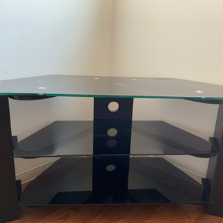 強化ガラス　テレビ台　☆値下げ☆ 【美品】