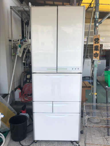 【リサイクルサービス八光　安心の1か月保証　旧鹿児島市内配達・設置無料】日立 HITACHI R-SF42TPAM-W 　 [冷蔵庫（416L・フレンチドア） R-SF42TPAM-W（パールホワイト） The プロフリーザ]