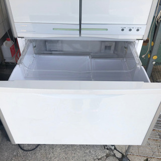 【リサイクルサービス八光　安心の1か月保証　旧鹿児島市内配達・設置無料】日立 HITACHI R-SF42TPAM-W 　 [冷蔵庫（416L・フレンチドア） R-SF42TPAM-W（パールホワイト） The プロフリーザ]の画像